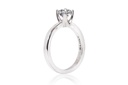 [CYC] Anillo de Compromiso Solistice con un diamante natural Corte Ideal Original 2/3ct VS2/I en oro blanco 14K