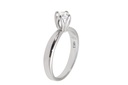 [CYC] Anillo de Compromiso Tulipset con un diamante natural Corte Ideal Original 1/3ct VS2/I en oro blanco 14K