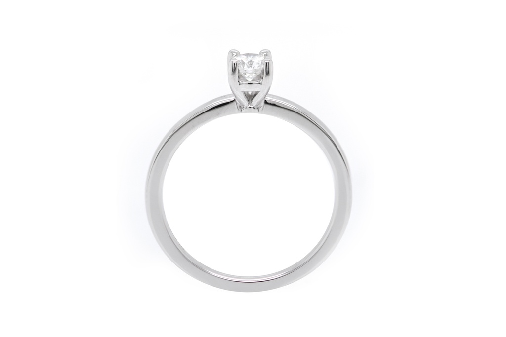 [CYC] Anillo de Compromiso Utopia con un diamante natural Corte Ideal Original 1/4ct VS2/I en oro blanco 18K