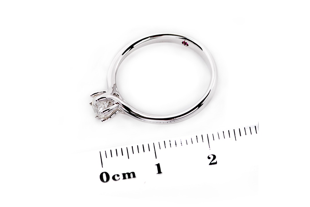 [CYC] Anillo de Compromiso Venus & Mars XI con un diamante natural Corte Ideal Original 1/3ct VS2/I en oro blanco 18K