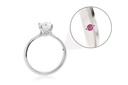 [CYC] Anillo de Compromiso Venus & Mars XXI con un diamante natural Corte Ideal Original 2/3ct VS2/I en oro blanco 18K