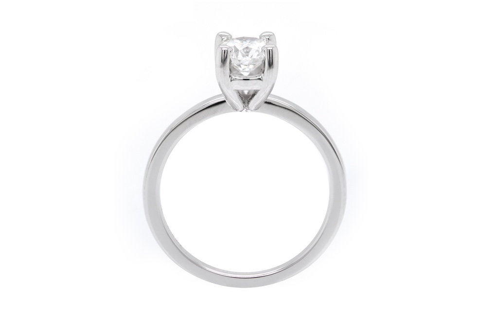 [CYC] Anillo de Compromiso Utopia con un diamante natural Corte Ideal Original 3/4ct VS2/I en oro blanco 18K