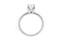 [CYC] Anillo de Compromiso Utopia con un diamante natural Corte Ideal Original 3/4ct VS2/I en oro blanco 18K