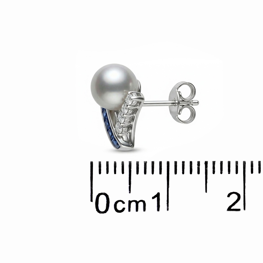 ARETES 8MM AKOYA A+ B29P ZAF105P 7gr 18KW MIKIM