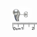 ARETES 8MM AKOYA A+ B29P ZAF105P 7gr 18KW MIKIM