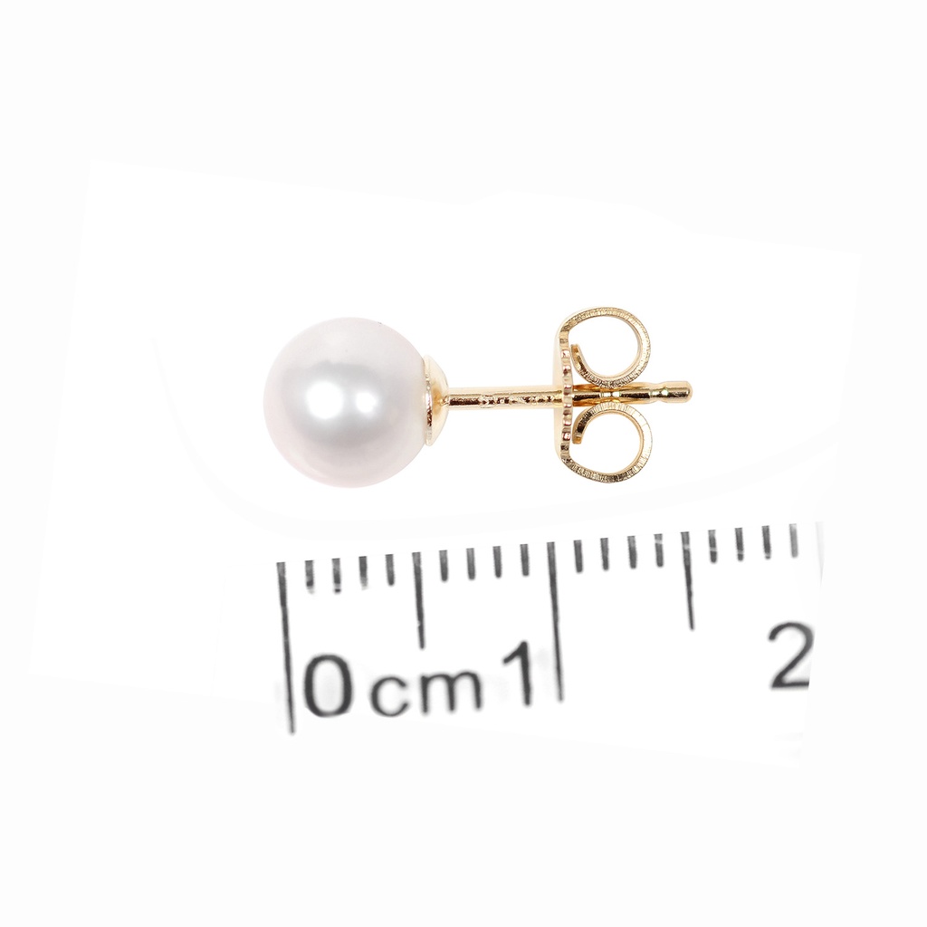 ARETES AKOYA/BLANCA 6-6.5MM*A 1.6gr 18KY