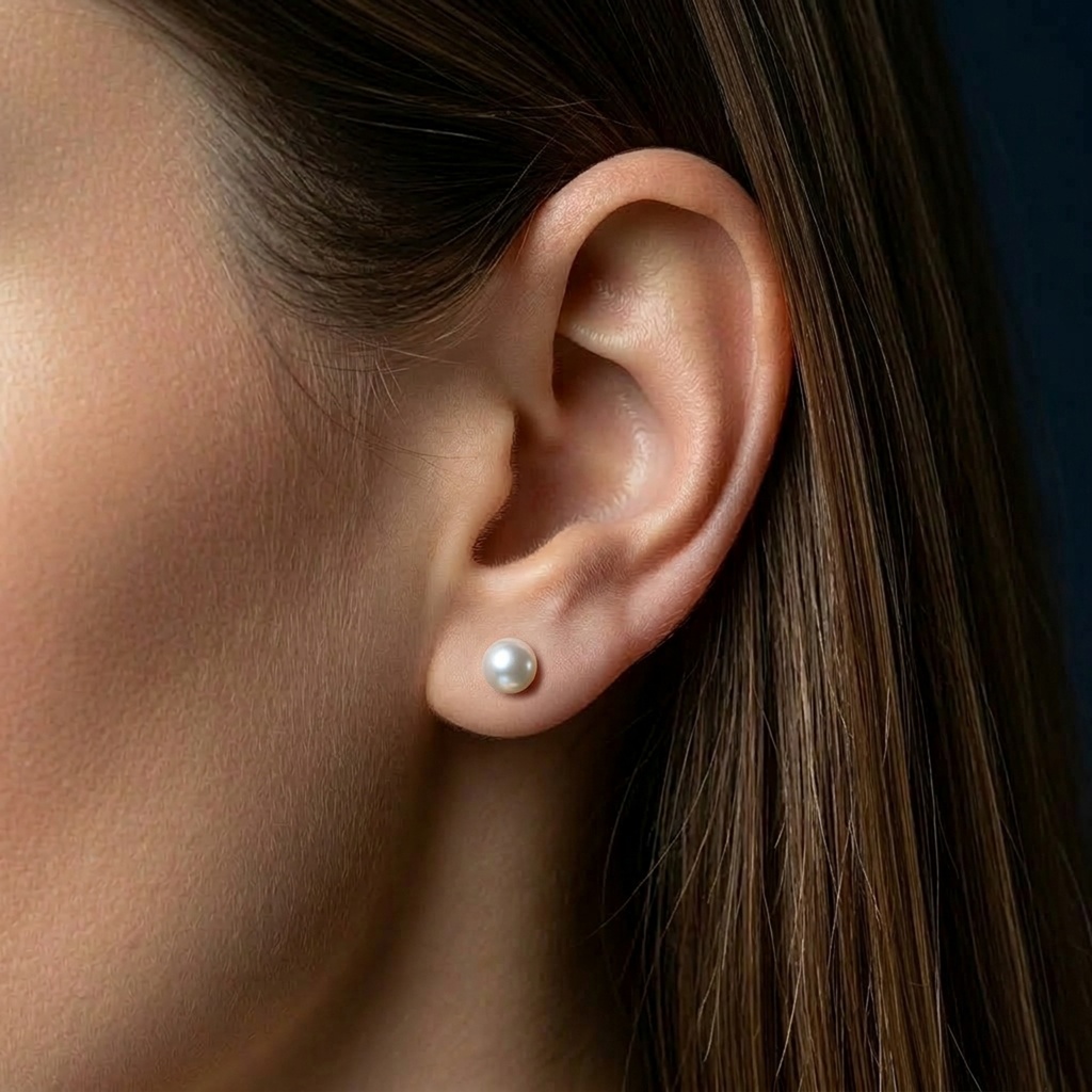 ARETES AKOYA/BLANCA 6-6.5MM*A 1.6gr 18KY