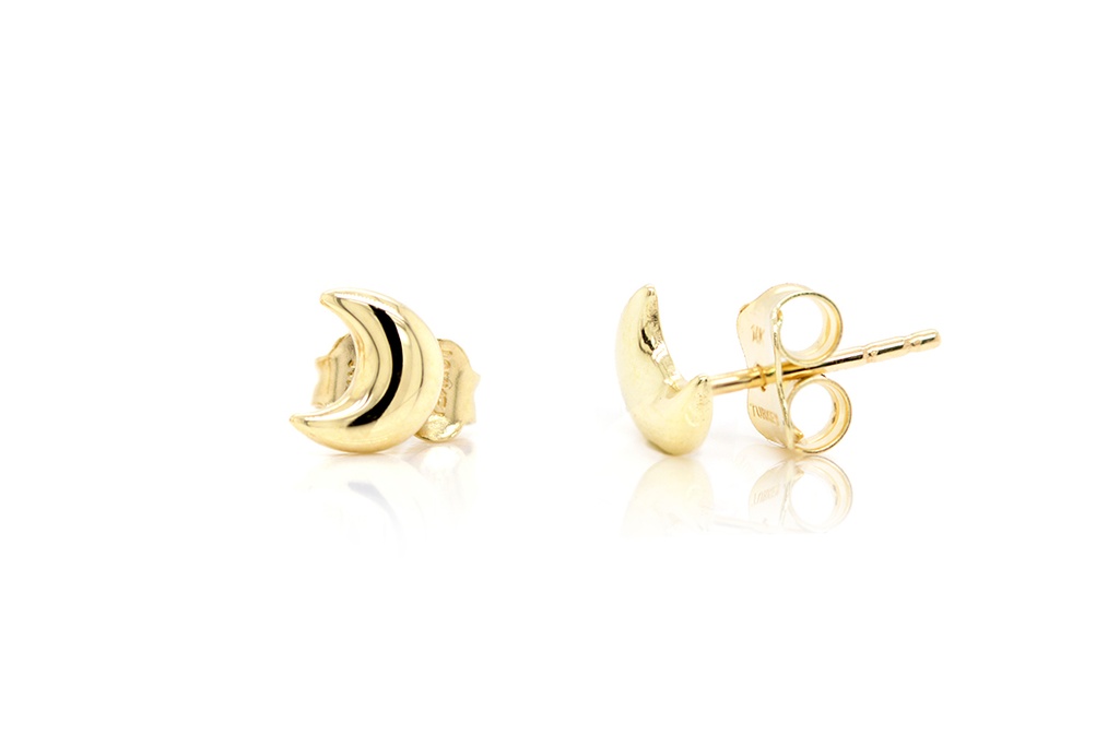 ARETES MEDIA LUNA 6MM 1.10 14KY