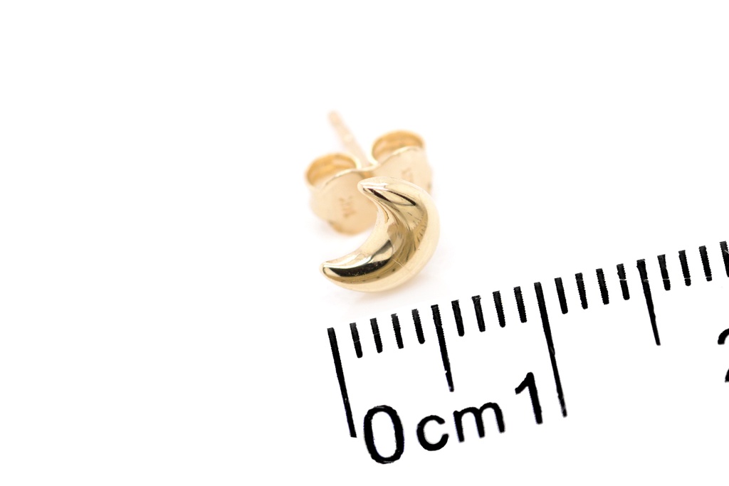 ARETES MEDIA LUNA 6MM 1.10 14KY