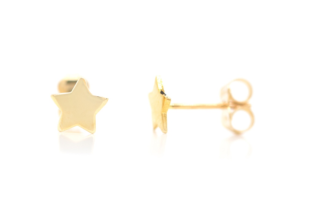 ARETES STAR/6.5MM 0.80 14KY