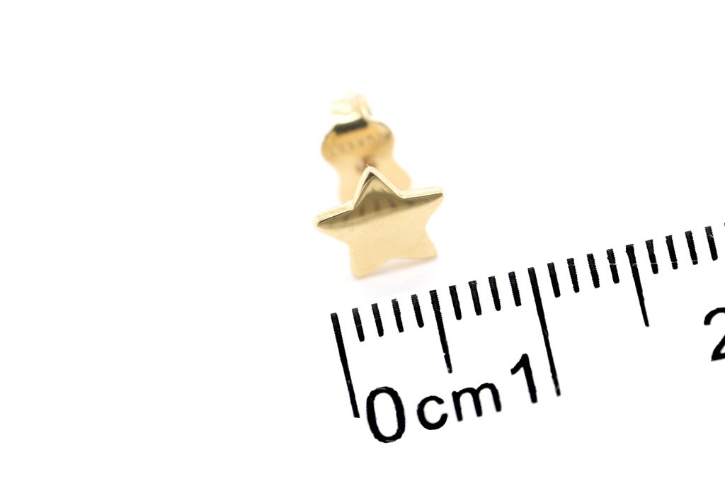 ARETES STAR/6.5MM 0.80 14KY