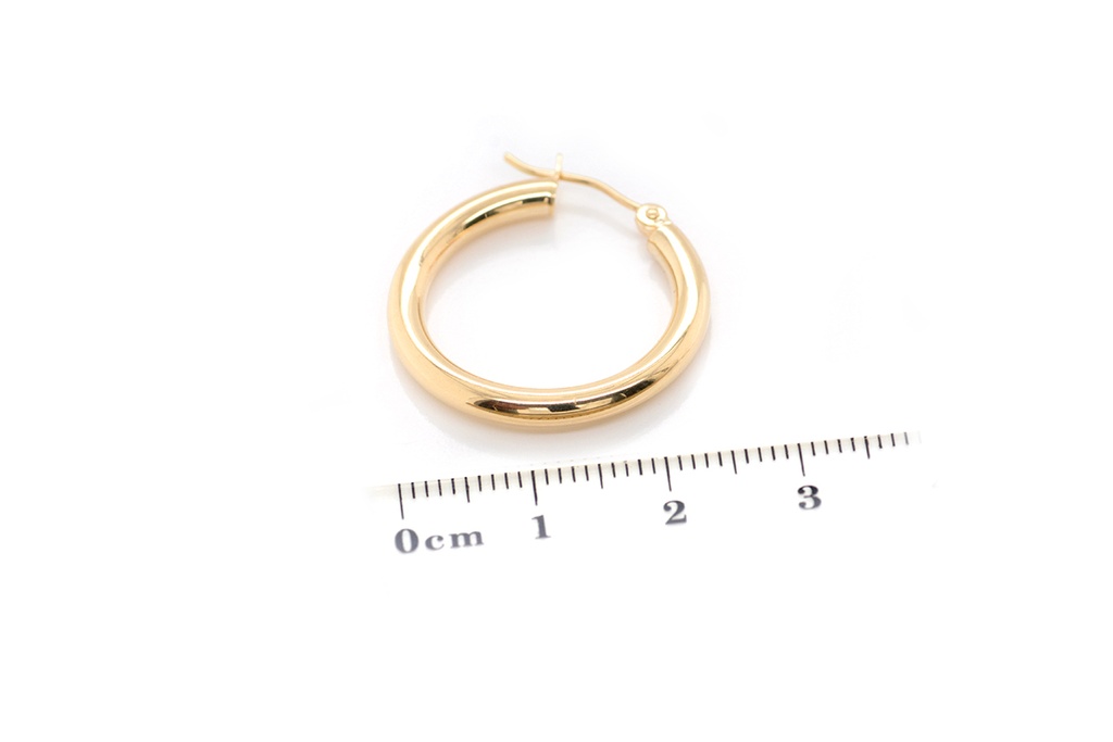 ARRACADAS 25X3MM TUBULAR 1.70 14KY