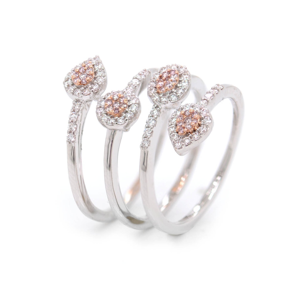 ANILLO “HALO“ 32B15P-CAFE/ROSA 63B50P 18KW/R 7.94