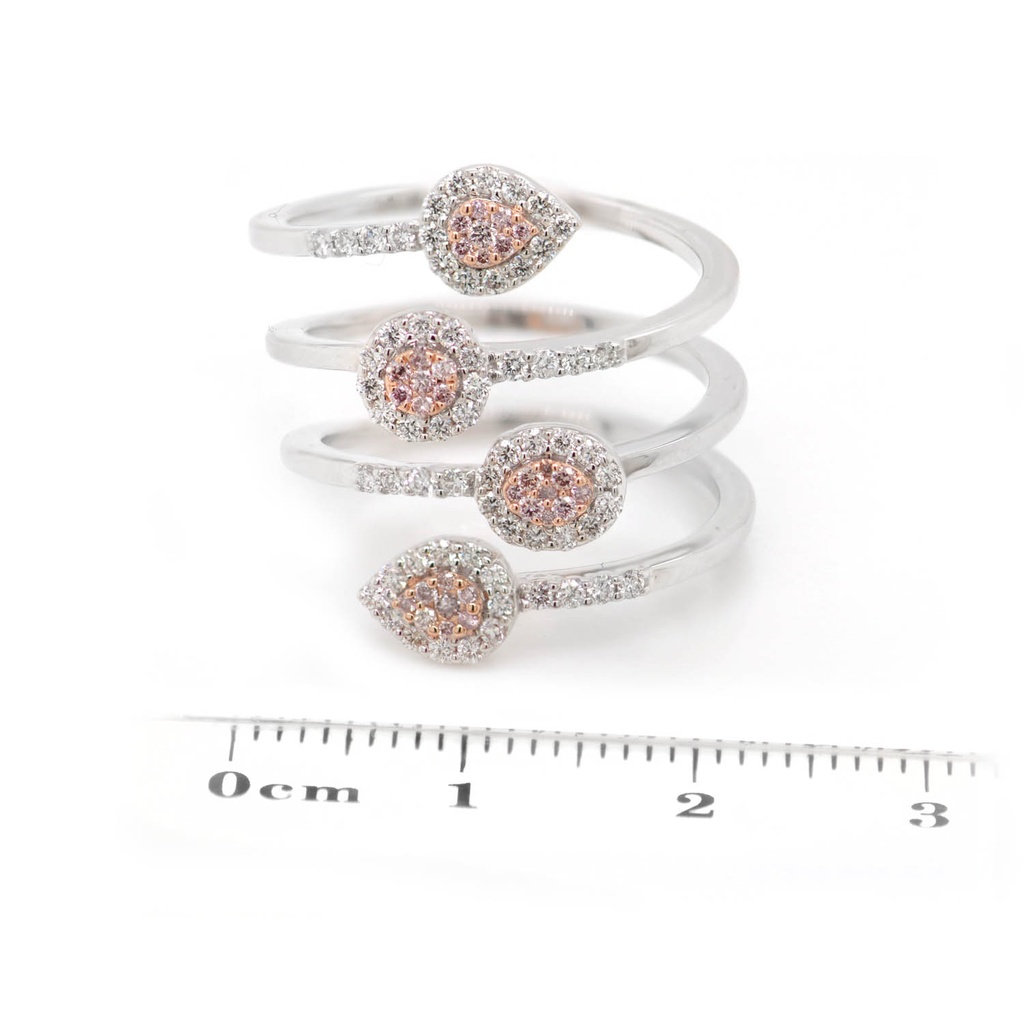 ANILLO “HALO“ 32B15P-CAFE/ROSA 63B50P 18KW/R 7.94