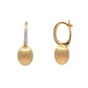 ARETES BABY-CILIEGINE DIAMANTES-0.04ct. 1.6gr. ORO AMARILLO/BLANCO 18K