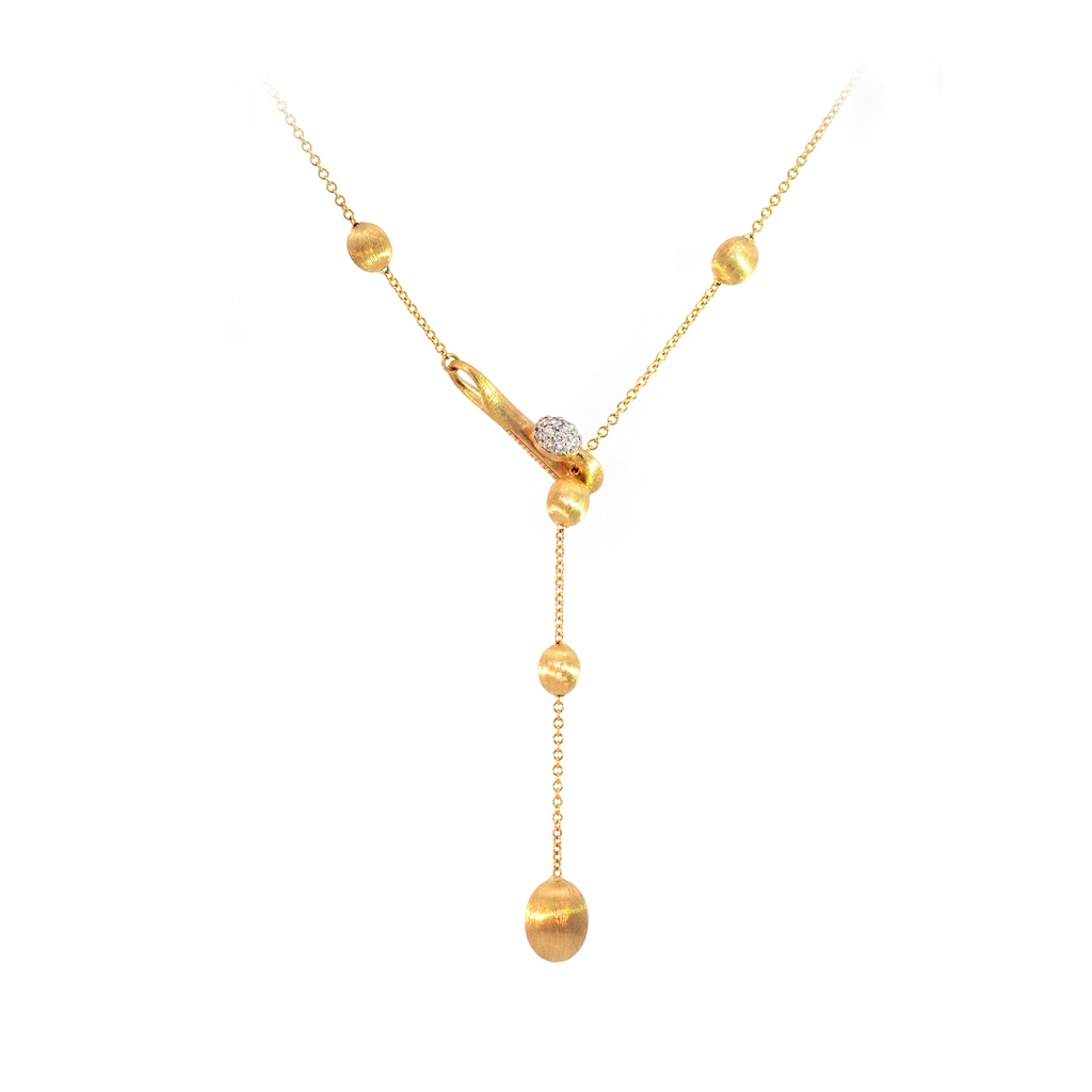 GARGANTILLA SOFFIO DIAMANTE-0.08ct GVS 55cm 5.2gr. ORO AMARILLO 18K