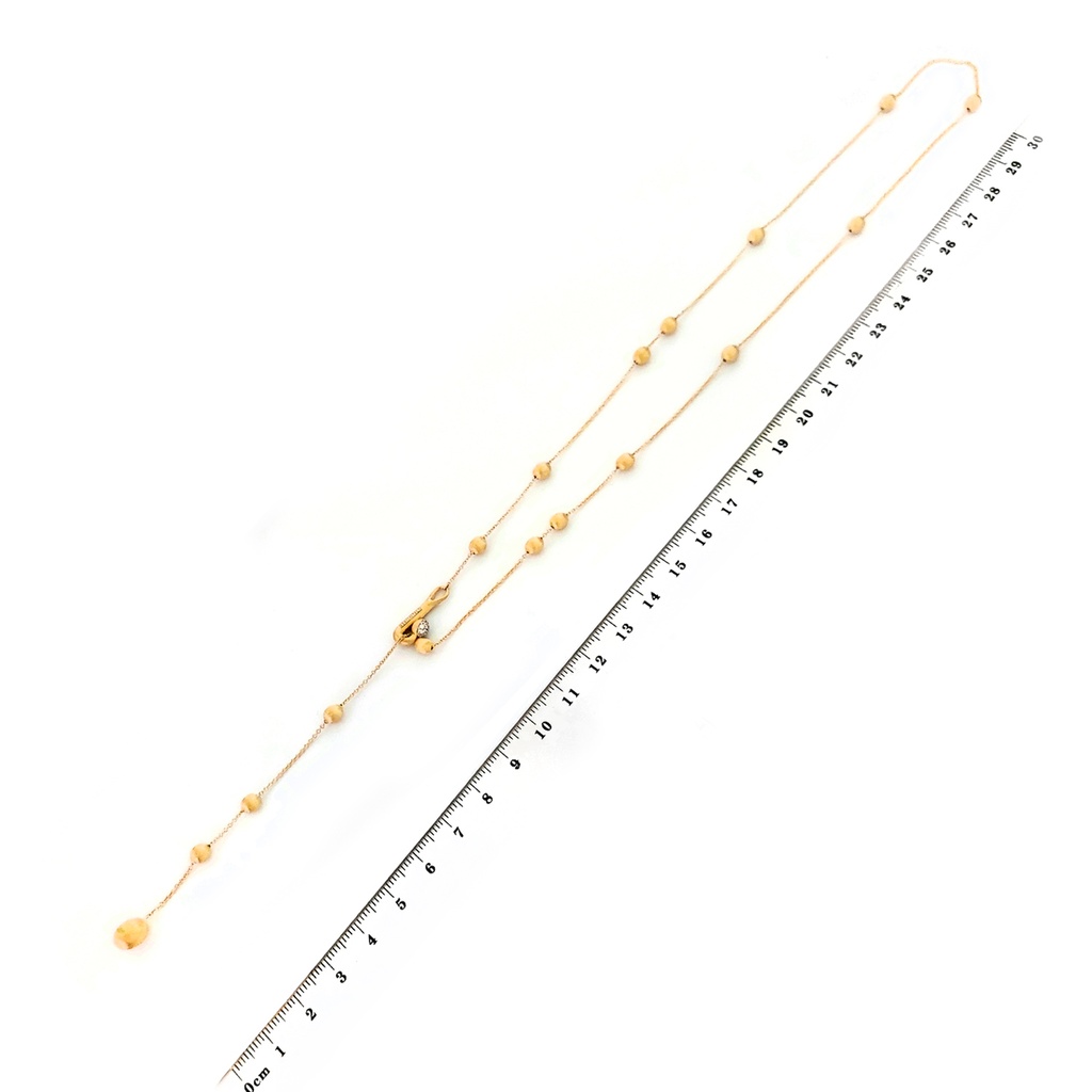 GARGANTILLA SOFFIO DIAMANTE-0.08ct GVS 55cm 5.2gr. ORO AMARILLO 18K
