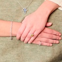 ANILLO 'MIEL' HALO DIAMANTE-Talla/RADIANTE 4.09ct UV/SI1 GIA#6214990435 30-DIAMANTES/0.91ct 6.9gr. ORO BLANCO/AMARILLO 18K