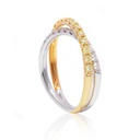 Anillo Diamante/Amarillo-0.38ct Diamante-0.33ct 3.5gr 18K