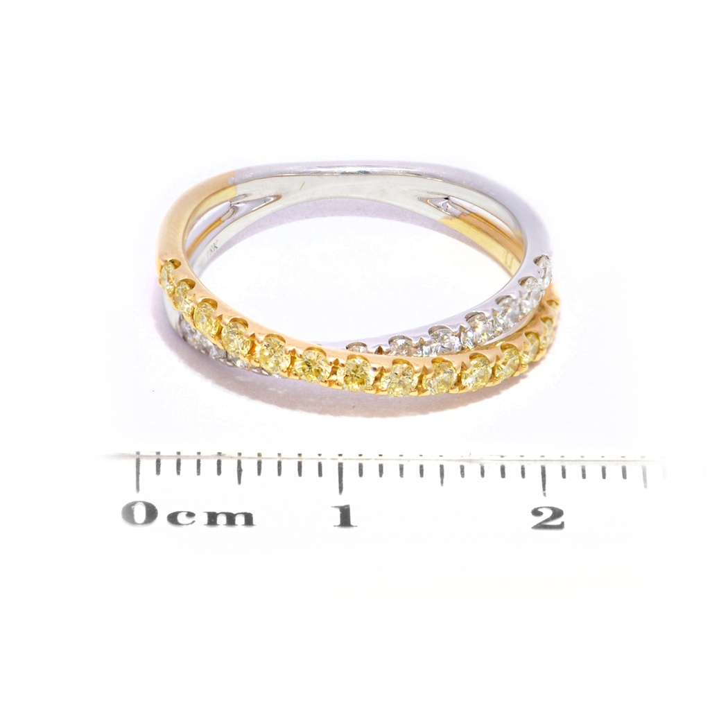 Anillo Diamante/Amarillo-0.38ct Diamante-0.33ct 3.5gr 18K