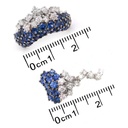 JUEGO FLUTTI GAR+ARE+ANI DIAMANTE-5.94ct ZAFIRO-22.35ct 66.1gr. ORO BLANCO 18K
