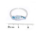 Anillo LA PAZ Topacio Azul-Sky/Swiss-Pera Topacio London-Marquise 1.7gr 18K  