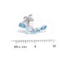 Aretes LA PAZ Topacio Azul-Sky/Swiss-Pera Topacio London-Marquise 1.8gr 18K  
