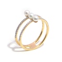 Anillo Baby Bubbles DIAMANTE-0.19Ct GH/VS 3/PERLAS-3.0mm 2.0gr 18KYW 
