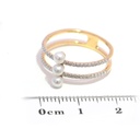 Anillo Baby Bubbles DIAMANTE-0.19Ct GH/VS 3/PERLAS-3.0mm 2.0gr 18KYW 