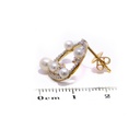 Aretes Baby Bubbles DIAMANTE-0.28Ct GH/VS 10/PERLAS-3.0-4.0mm 3.5gr 18KYW 