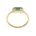 Anillo Summer Fest ESMERALDA-0.26Ct DIAMANTE-0.06Ct GH/VS 1.4gr 18K 