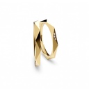 [CYC] Par de argollas de matrimonio "BASIC LIGHT" - Oro 14k combinado 3.5mm (05641-05642)