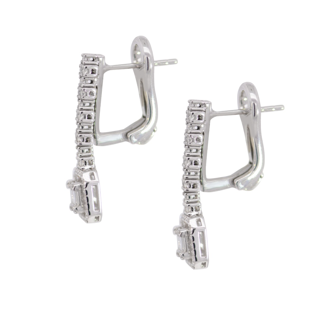 Aretes ICE DIAMANTE-0.56Ct 6.4gr 18K