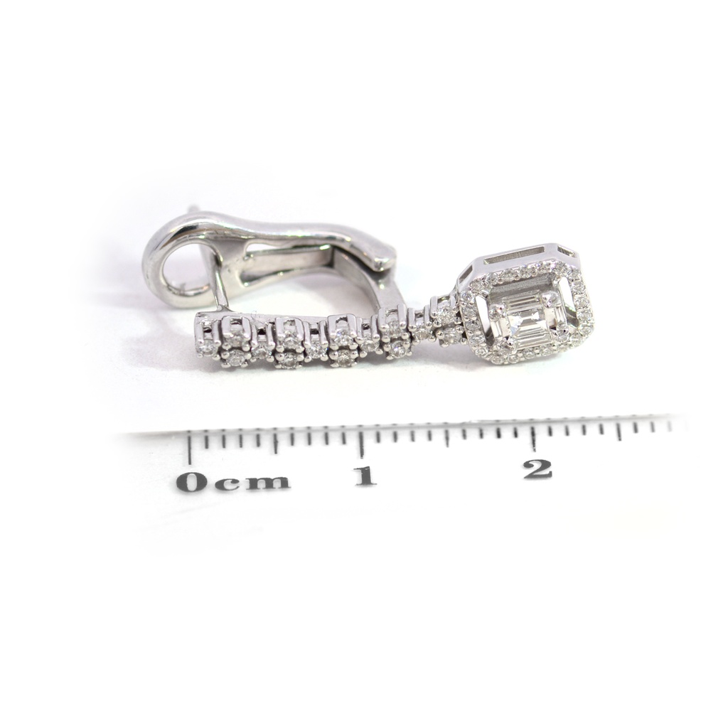 Aretes ICE DIAMANTE-0.56Ct 6.4gr 18K