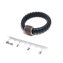 Anillo PRESTIGE NOIR Diamante/Negro-0.18Ct 4.0gr ACERO-NEGRO/18K