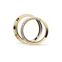 [CYC] Par de argollas de matrimonio "BASIC LIGHT" - Oro 14k combinado 3.5mm (05641-05642)