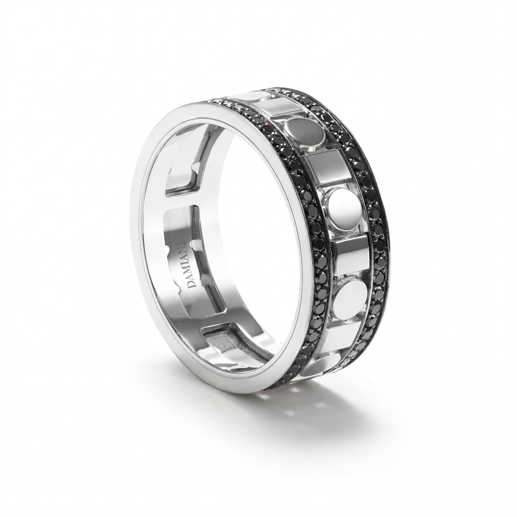 Anillo BELLE EPOQUE REEL Diamante/Negro-1.02ct. 9.8gr 18K