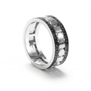 Anillo BELLE EPOQUE REEL Diamante/Negro-1.02ct. 9.8gr 18K