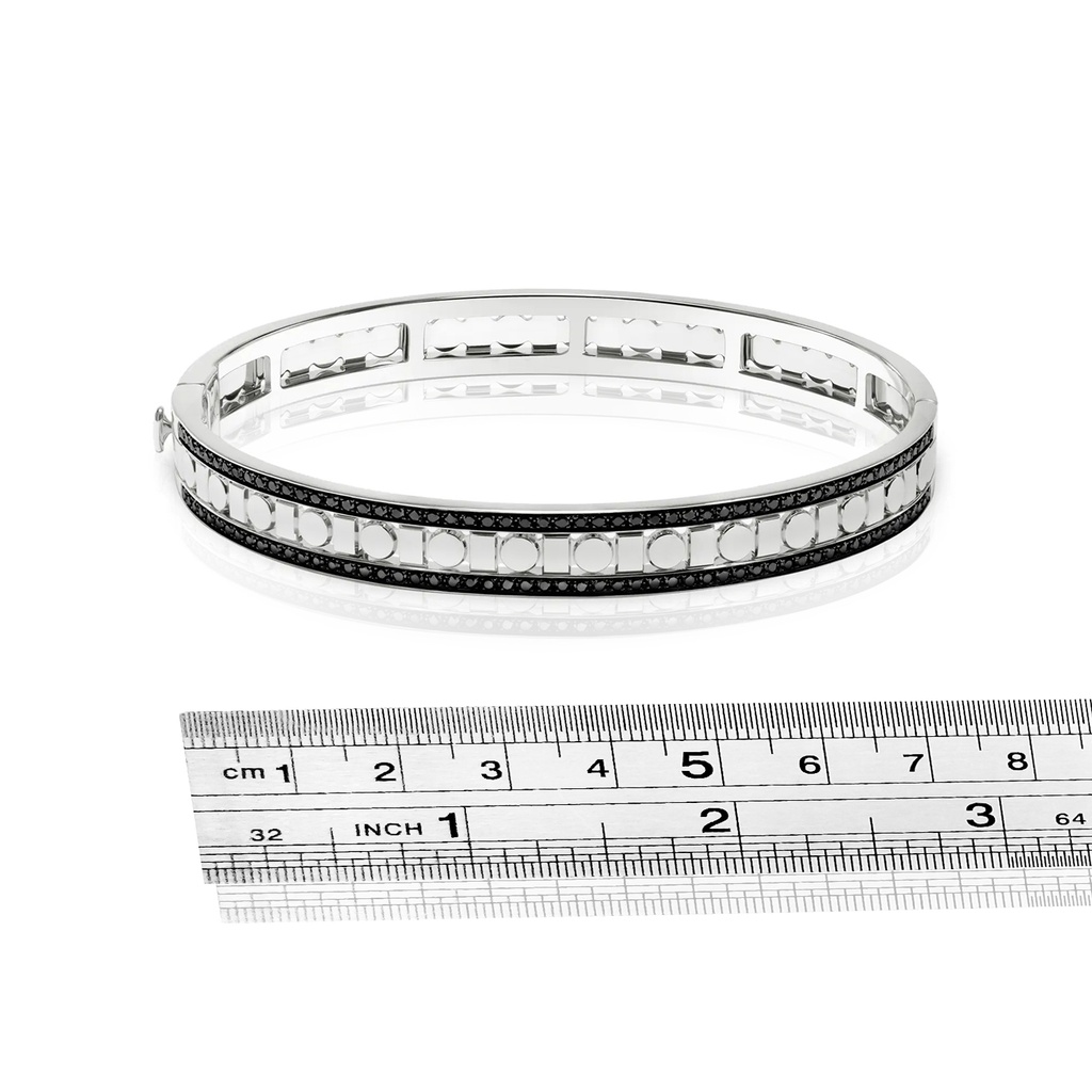 Brazalete BELLE EPOQUE REEL Diamante/Negro-2.16ct. 32.5gr 18K