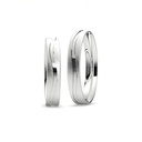 [CYC] Par de argollas de matrimonio "SMART LINE SLIM" - Oro 14k 4mm A (07131-07132)