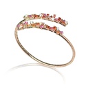 Brazalete DAMIANI "MIMOSA FLEXI" Diamante-0.53Ct Zafiro marrón/ópalo 11.4gr 18KR