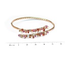 Brazalete DAMIANI "MIMOSA FLEXI" Diamante-0.53Ct Zafiro marrón/ópalo 11.4gr 18KR