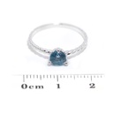 Anillo LA PAZ Solitario TOPACIO AZUL-LONDON 0.66Ct 1.5gr 18K