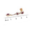 Aretes ‘María de Lujo’ RUBÍ-0.89ct DIAMANTE-0.56ct 3.9gr 18K 