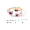 Anillo ‘María de Lujo’ RUBÍ-0.42ct DIAMANTE-0.25ct 2.4gr 18K  