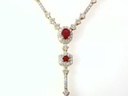 Gargantilla ‘María de Lujo’ RUBÍ-0.45ct DIAMANTE-0.57ct 3.9gr 18K