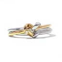 Anillo "BOND OF LOVE" Diamante-0.015Ct H/SI 18K