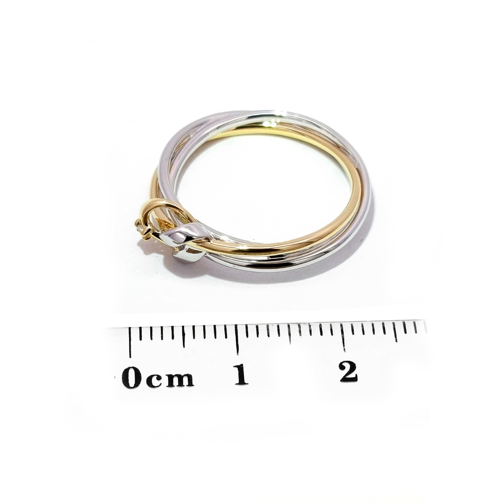 Anillo "BOND OF LOVE" Diamante-0.015Ct H/SI 18K