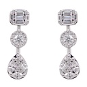 ARETES ALEBRIJE LINE 6D41P-MQ 36D36P-RD 10D27P-BG 3.3GR ORO BLANCO 18K