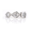 ANILLO ALEBRIJE LINE 3D20P-MQ 26D29P-RD 6D20P-BG 2.7 ORO BLANCO 18K